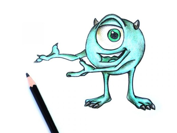 Mike Wazowski drawing