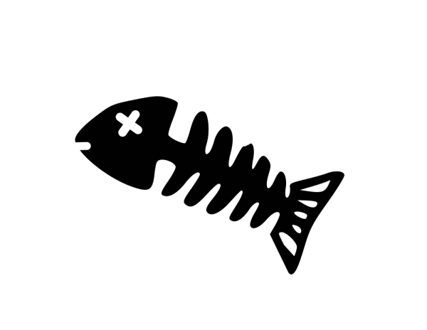 Скелет рыбки