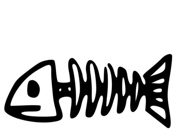 Скелет рыбки