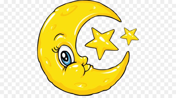 Месяц мультяшный