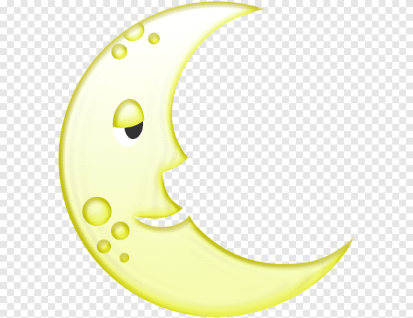 Месяц для детей на прозрачном фоне