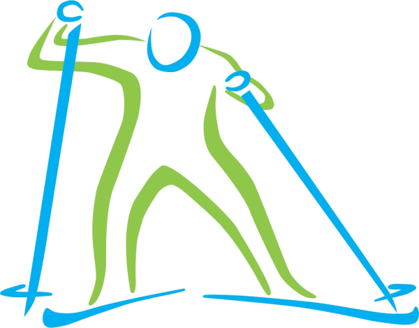 Эмблема лыжника