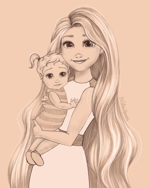 Принцессы Диснея мать Рапунцель