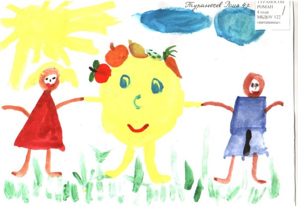 Рисунок 4 хлетнего ребенка