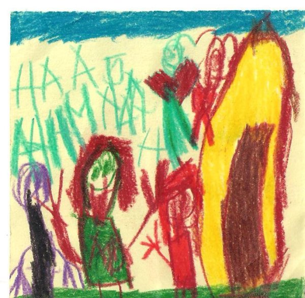 Детский рисунок корявый