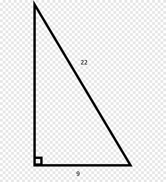 Прямоугольный треугольник АБЦ