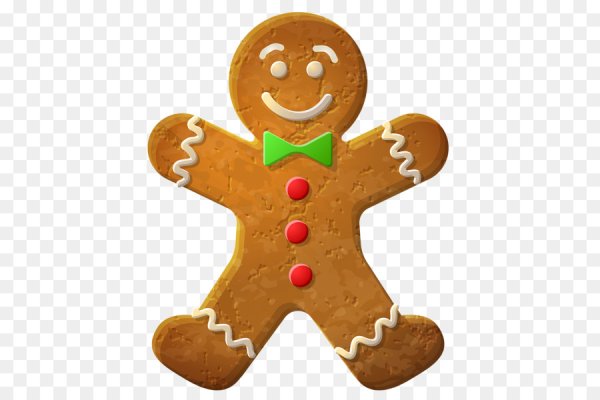 Пряничный человечек с глазурью