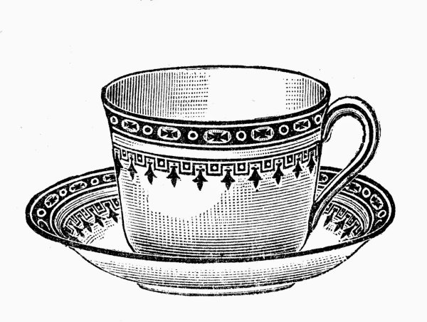 Рисование старинной посуды