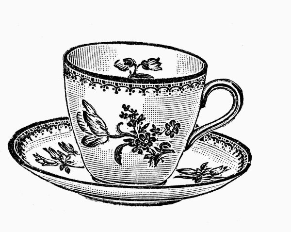 Старинная посуда рисовать