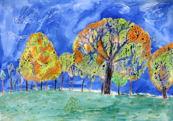 Интересная техника рисования для детей