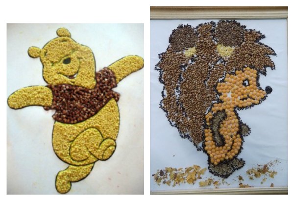 Фигурки из крупы