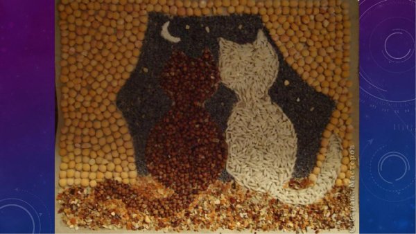 Аппликация крупой