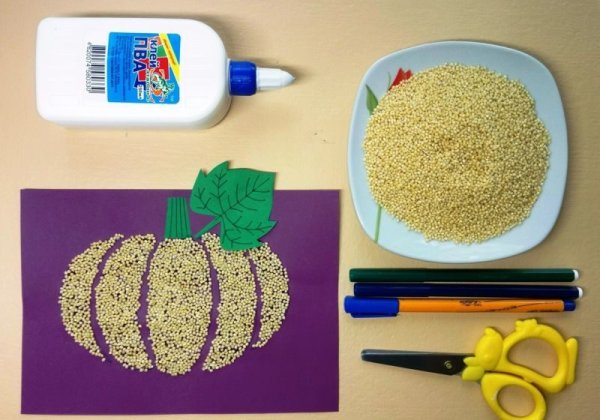 Грибок аппликация рис гречка