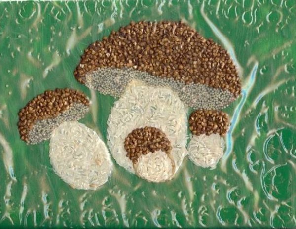 Поделки из гречки