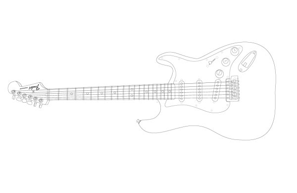 Гитара электро карандашом