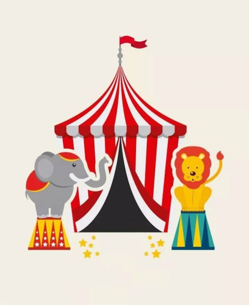 Детские рисунки цирк