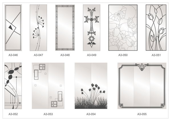 Пескоструйный рисунок на зеркале