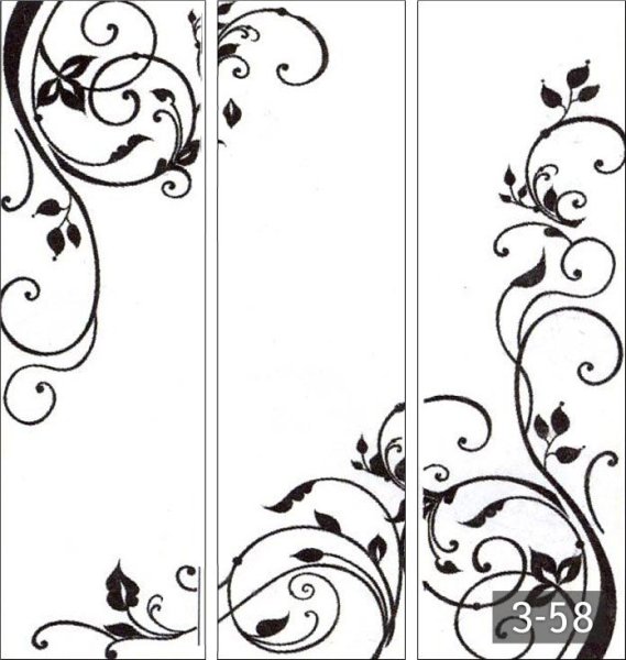 Пескоструйный орнамент на стекле