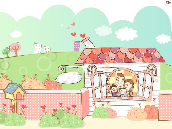 Семейное счастье в доме