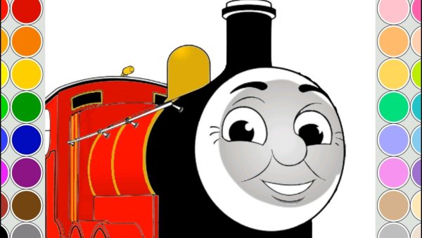 Паровозик Томас спереди