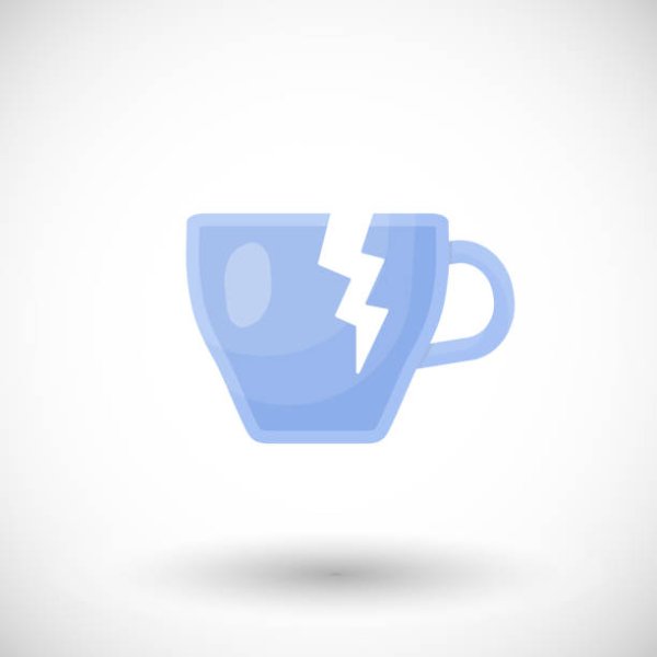 Разбитая Кружка вектор