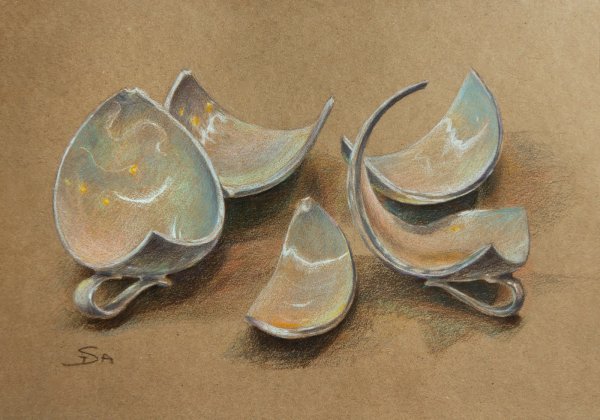 Разбитая чашка картина