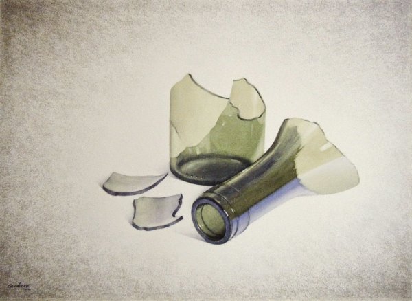 Разбитое горлышко бутылки