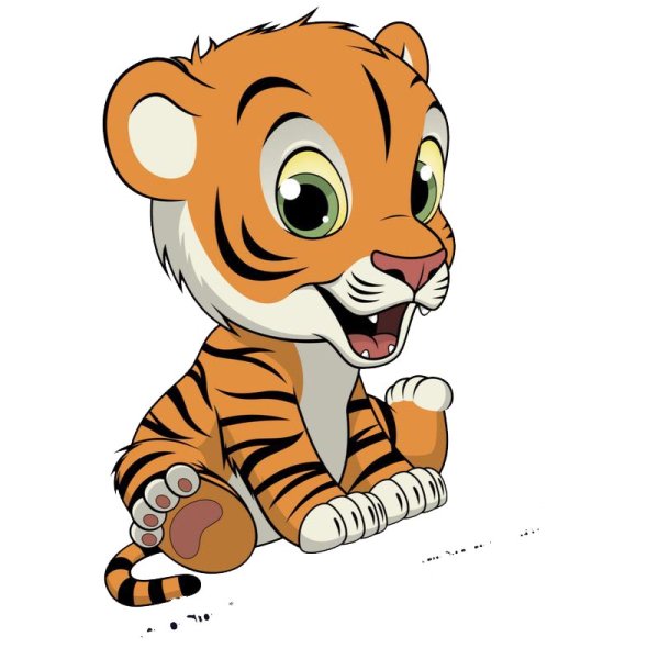 Тигренок мультяшный