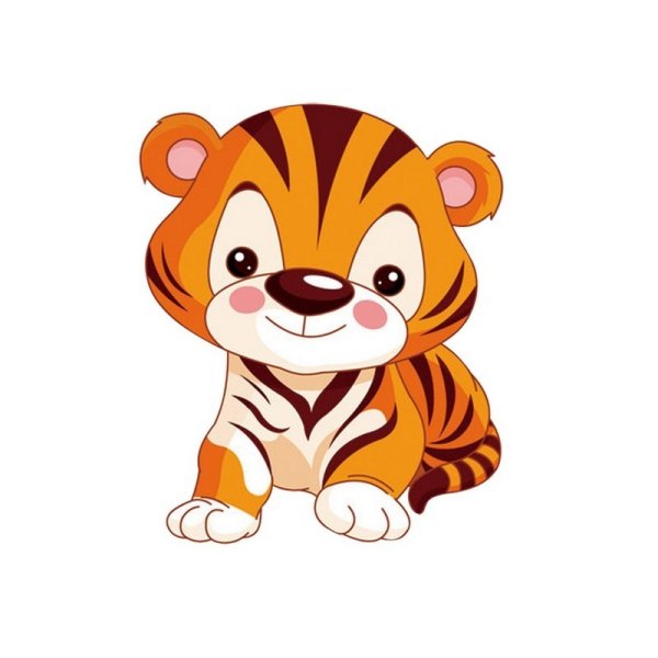 Тигренок мультяшный