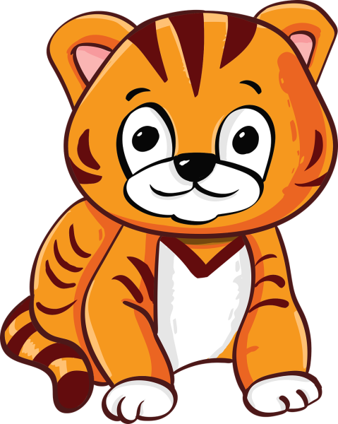 Тигренок мультяшный