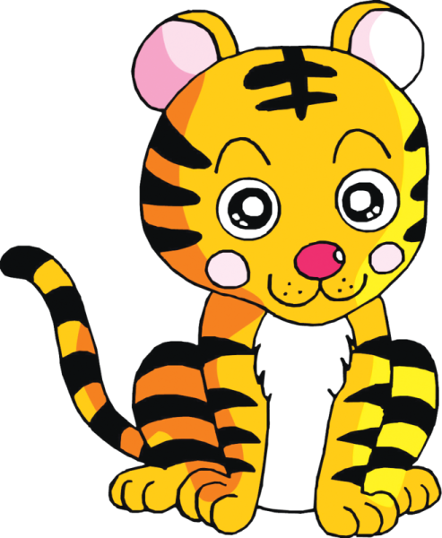 Тигренок рисунок для детей