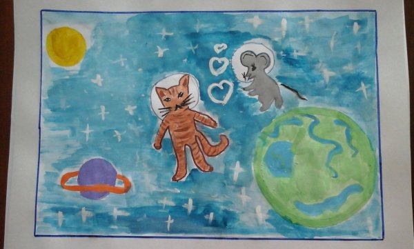 Рисунок мы гагаринцы для детского сада