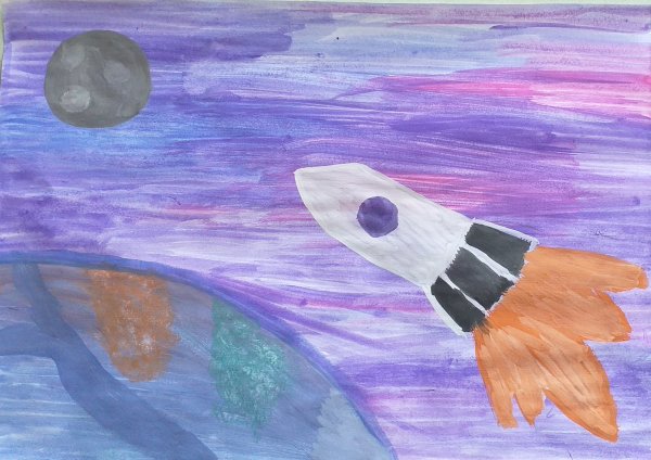 Рисунок на тему мы гагаринцы