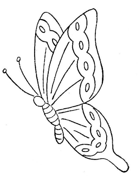 Трафарет бабочки для вышивки
