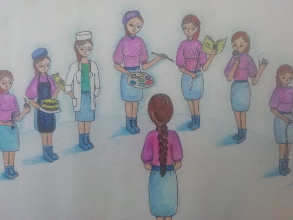 Рисунок на конкурс профессия воспитатель