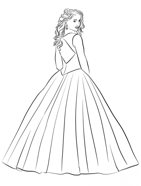 Нарисовать платье