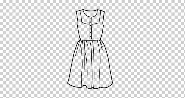 Макет платья для рисования