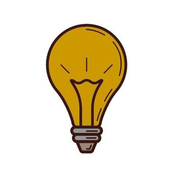 Лампочка мультяшная