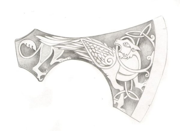 Трафареты для гравировки на топоре