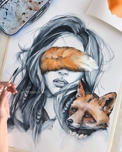 Картины в стиле скетч