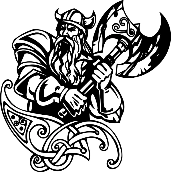 Трафареты топоров викингов