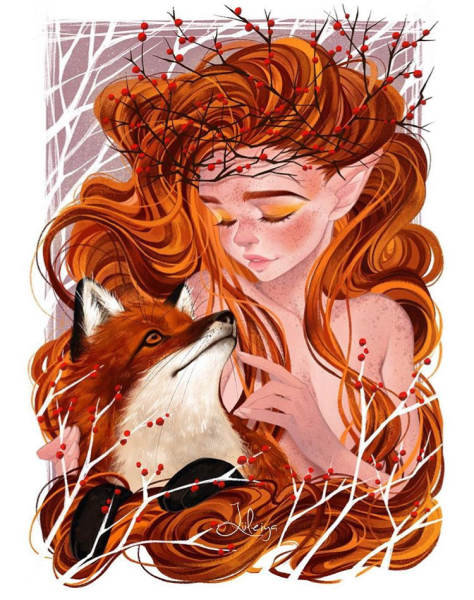 Девушка и лиса