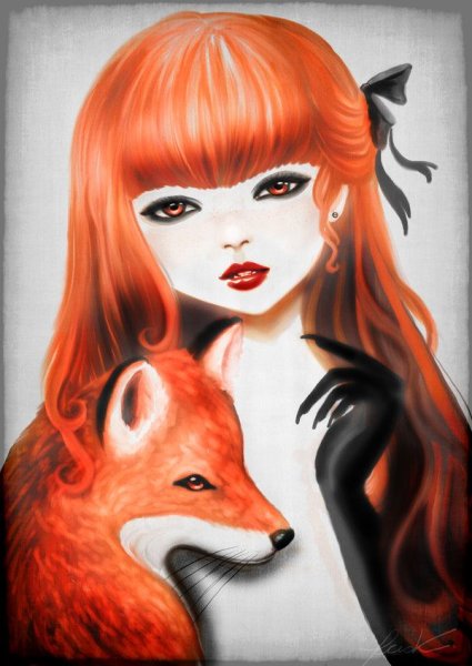 Лиса в виде девушки