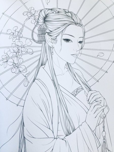 Современная китаянка арт