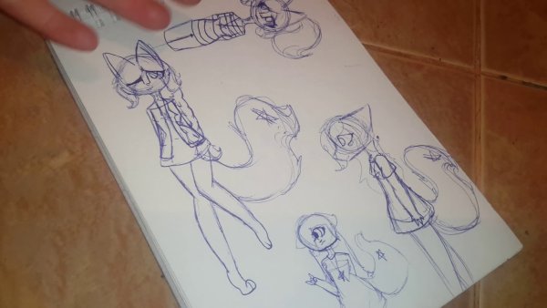 Легкий стиль рисования фурри для скетчбука