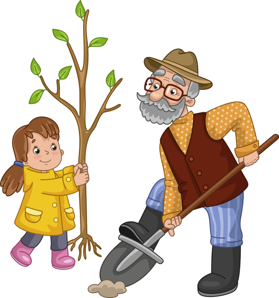 Картина дедушка для детей