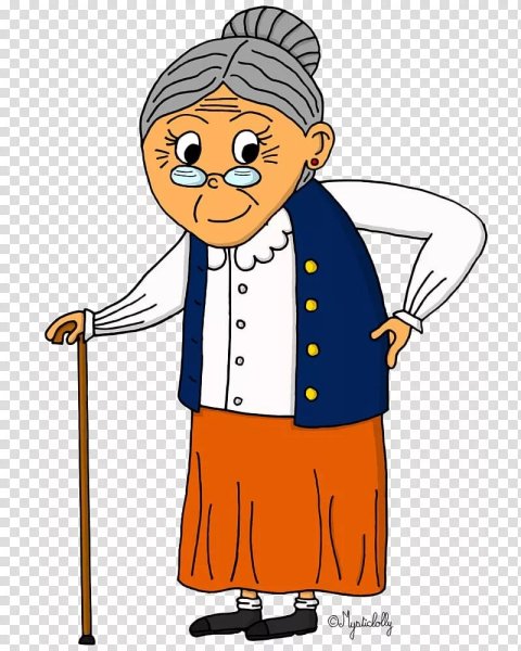 Бабушка рисунок