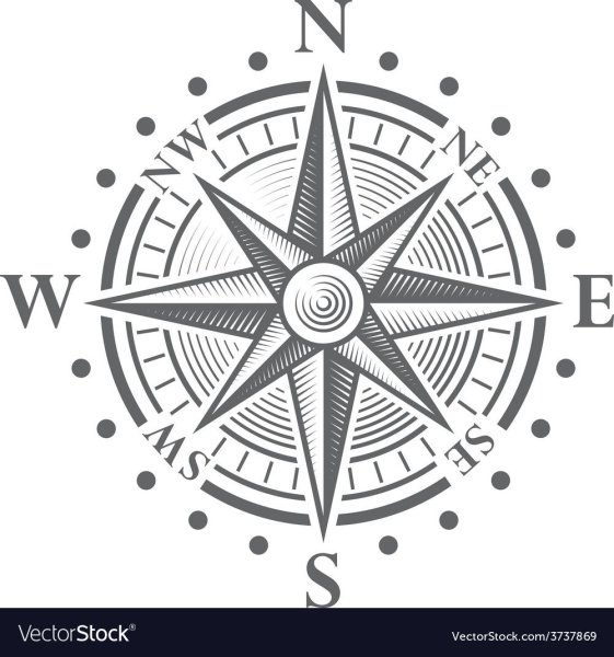 Звезда компаса эскиз