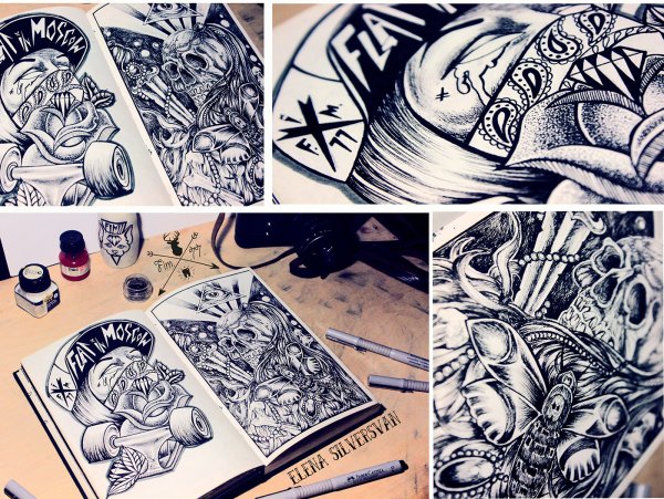 Графика лайнером люди