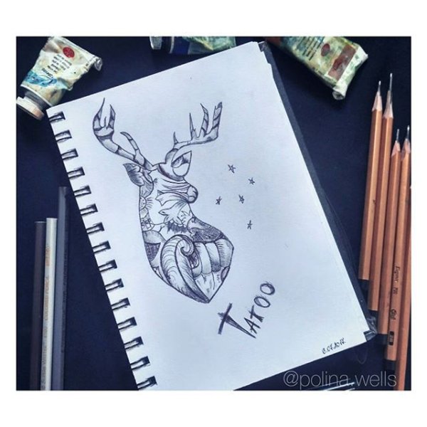 Маленькие рисунки для скетчбука лайнером